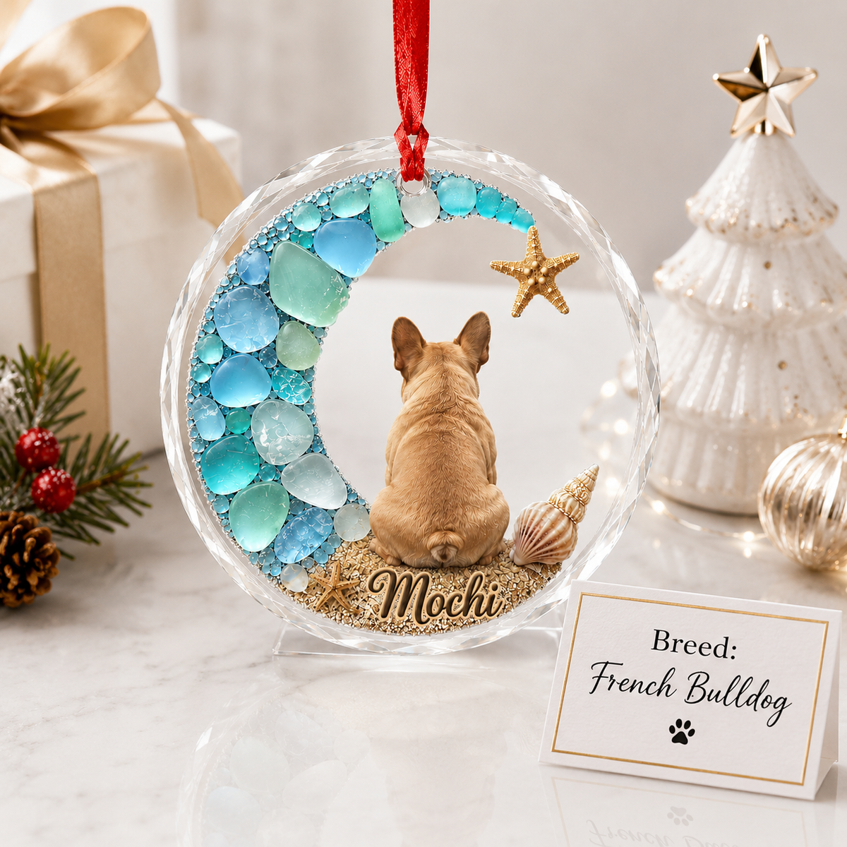Custom Dog Seashell Bulldog