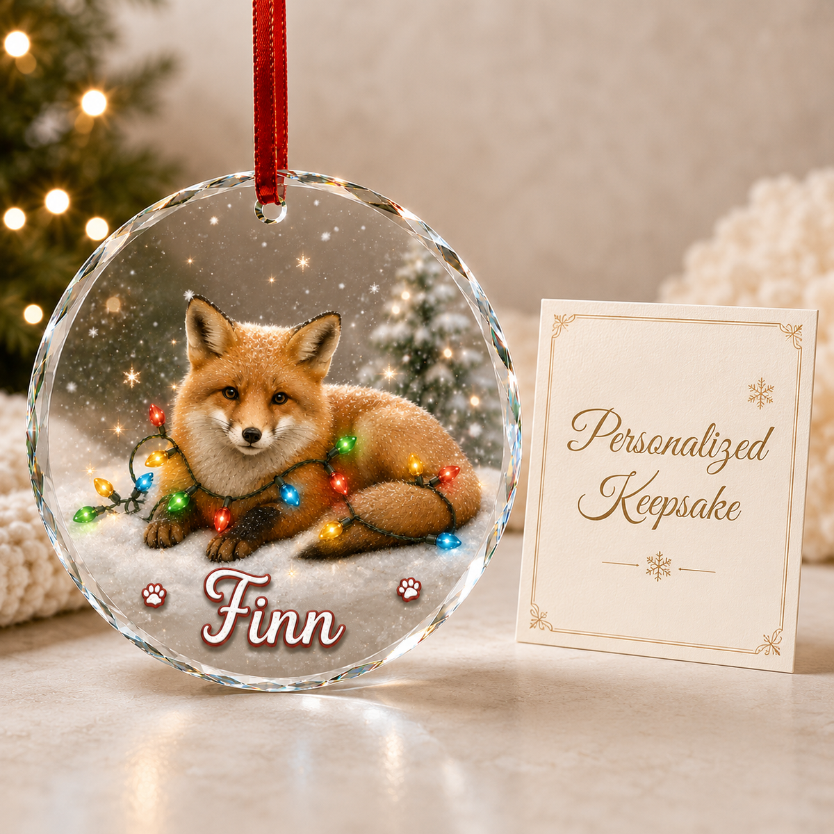 Glass Animal Led Light Fox
