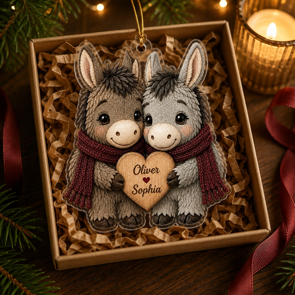 Couple Animal Donkey