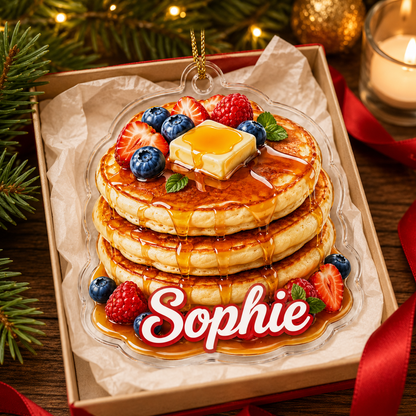 Breakfast Custom Name Classic Pancakes Acrylic