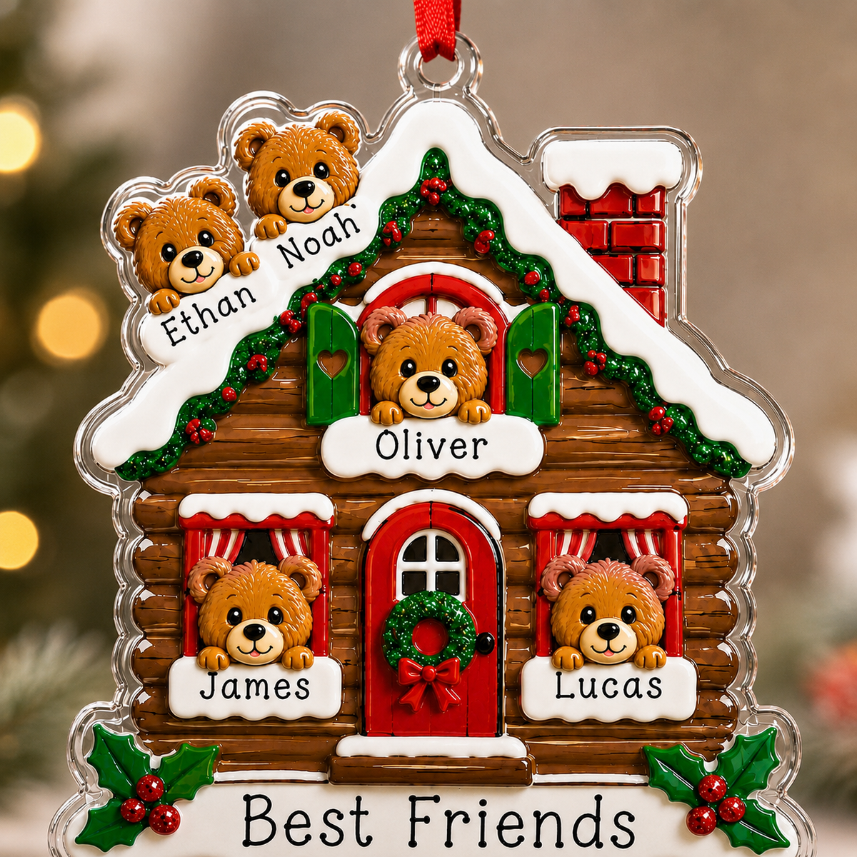 Christmas Animal House Bear
