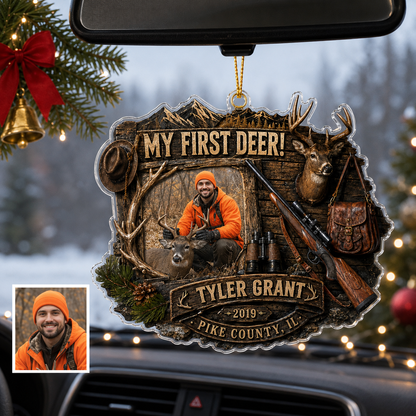 Personalized Hunting First Deer Keepsake Acrylic