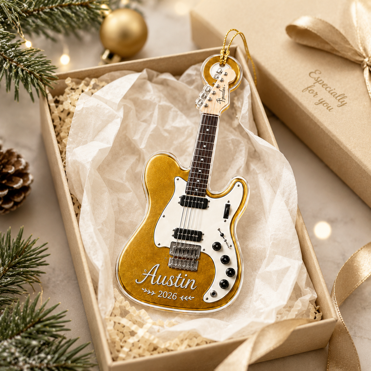 Guitar Custom Name Acrylic - Personalized Electric Guitar