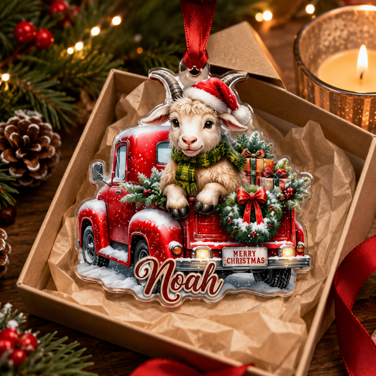 Christmas Farm Goat