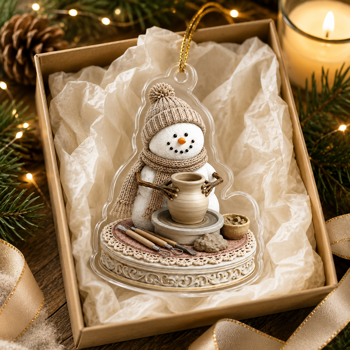 Snowman Hobbies Acrylic Pottery