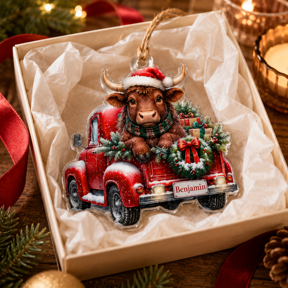 Christmas Farm Bull