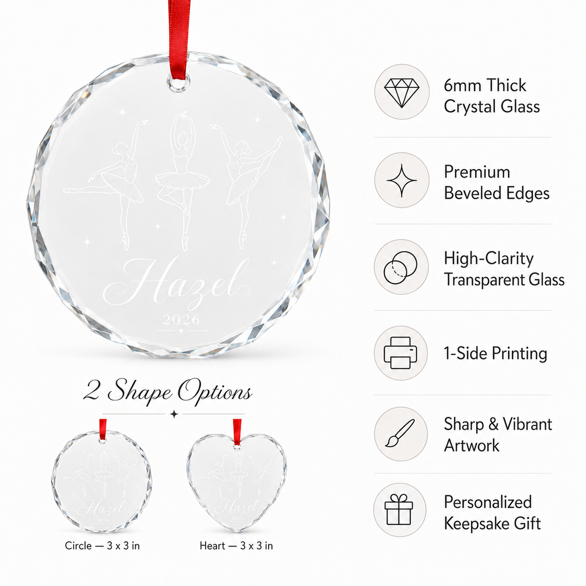 Personalized Dancing Glass Ballet