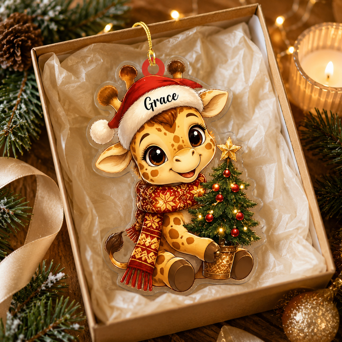 Animal Christmas Giraffe