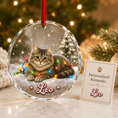 Glass Animal Led Light Cat