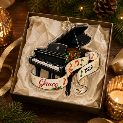 Piano Custome Name Acrylic Style 12