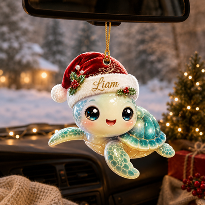 Animal With Santa Hat Sea Turtle