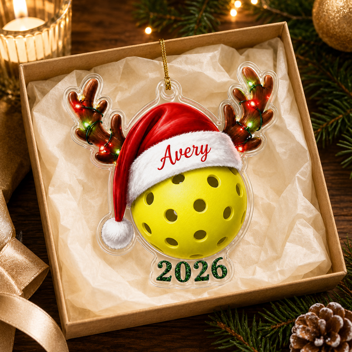 Christmas Sports 2026 Pickleball Acrylic