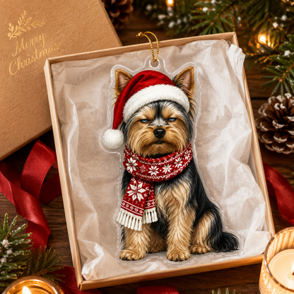 Dog Funny Christmas Yorkshire Terrier