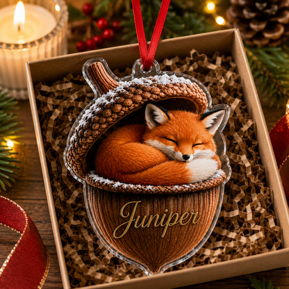 Animal Tree Decor Acrylic Fox