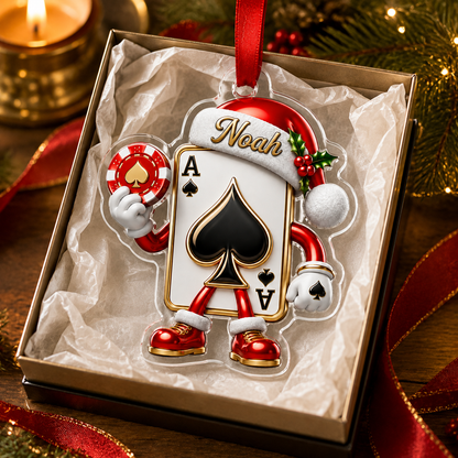 Pocker Custome Name Acrylic Pocker Card