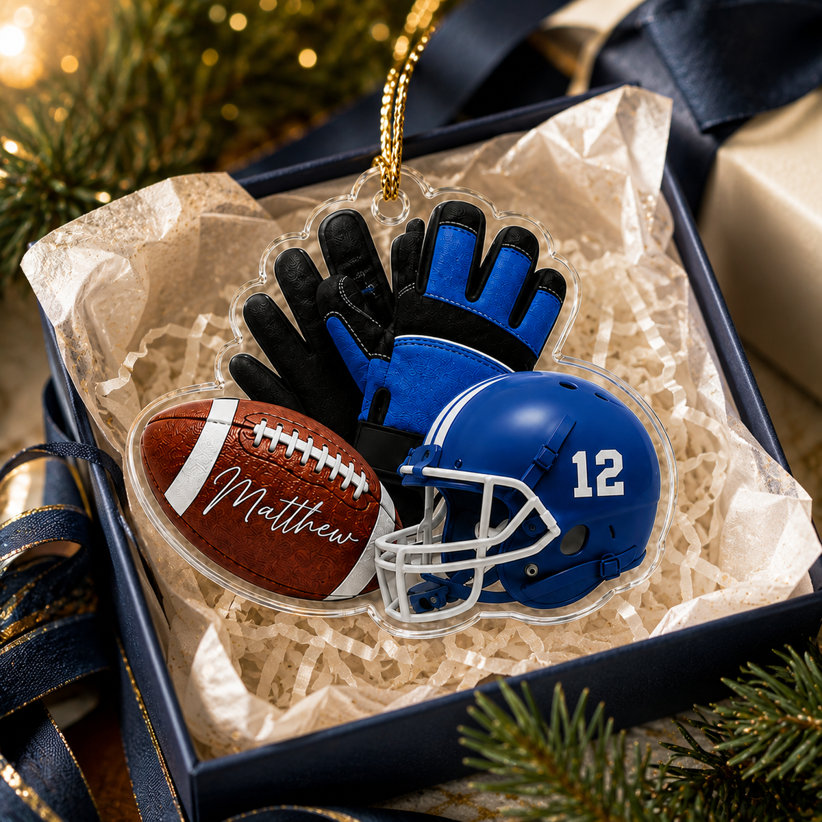 American Football Custome Name Acrylic Style 5