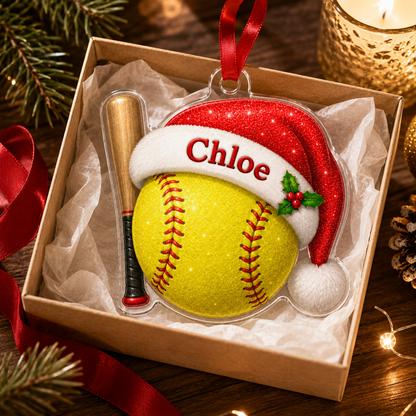Sport Custome Name Acrylic Softball