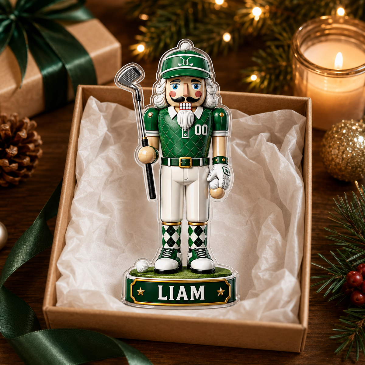Sports Nutcracker Golf Acrylic