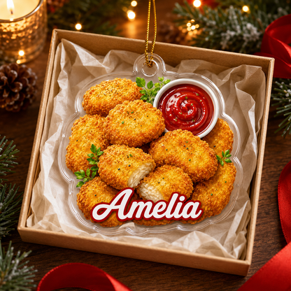 Breakfast Custom Name Chicken Nuggets Acrylic