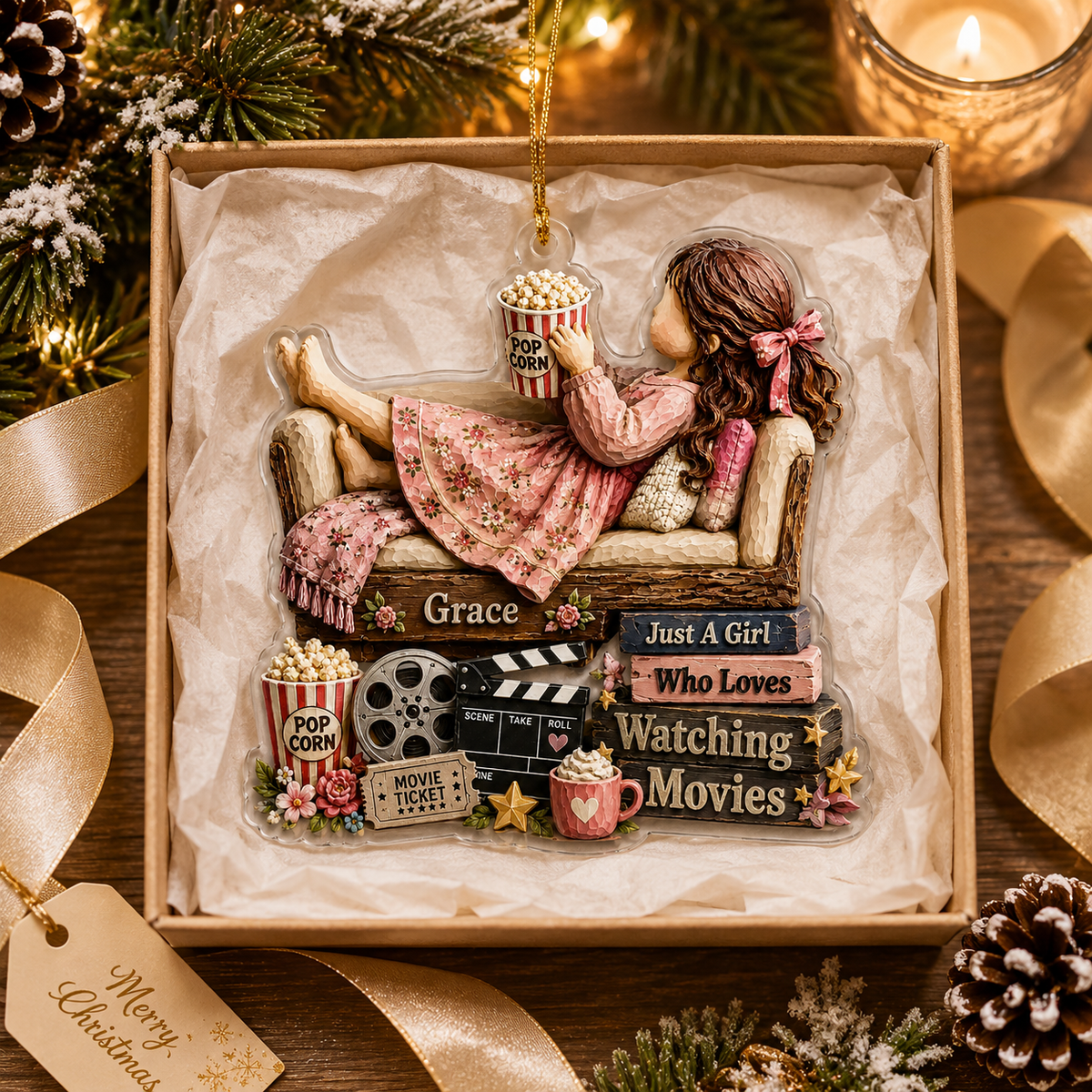 Personalized Just A Girl Hobby Watching Movies