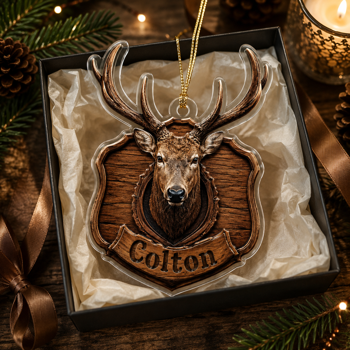 Personalized Hunting Trophy Buck Acrylic