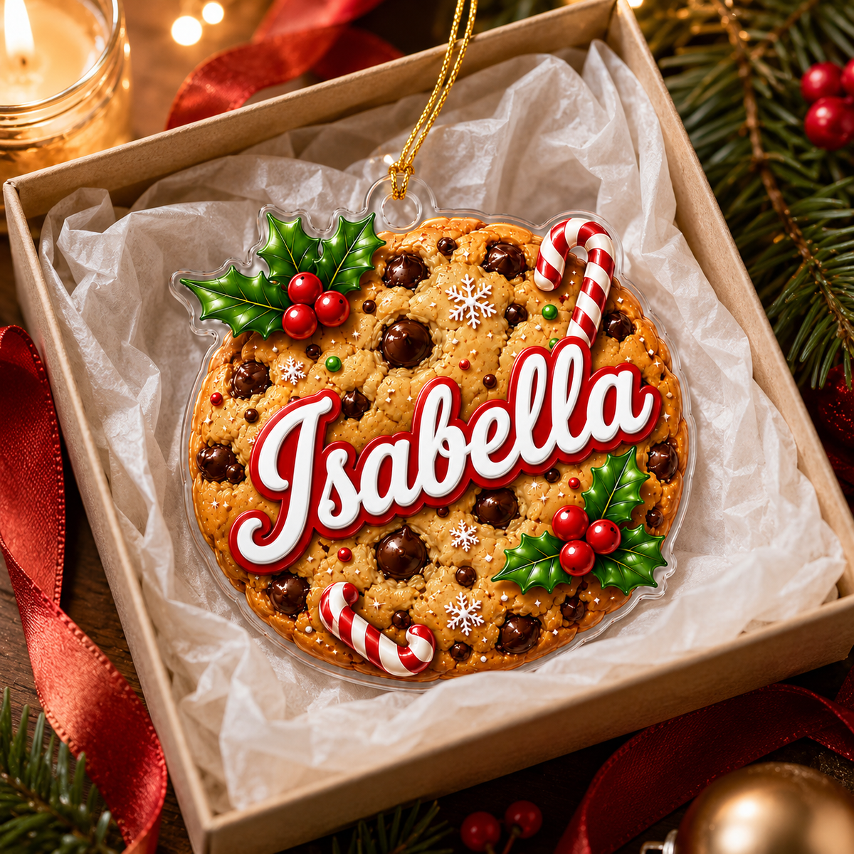 Custom Name Food Acrylic - Chocolate Chip Cookie