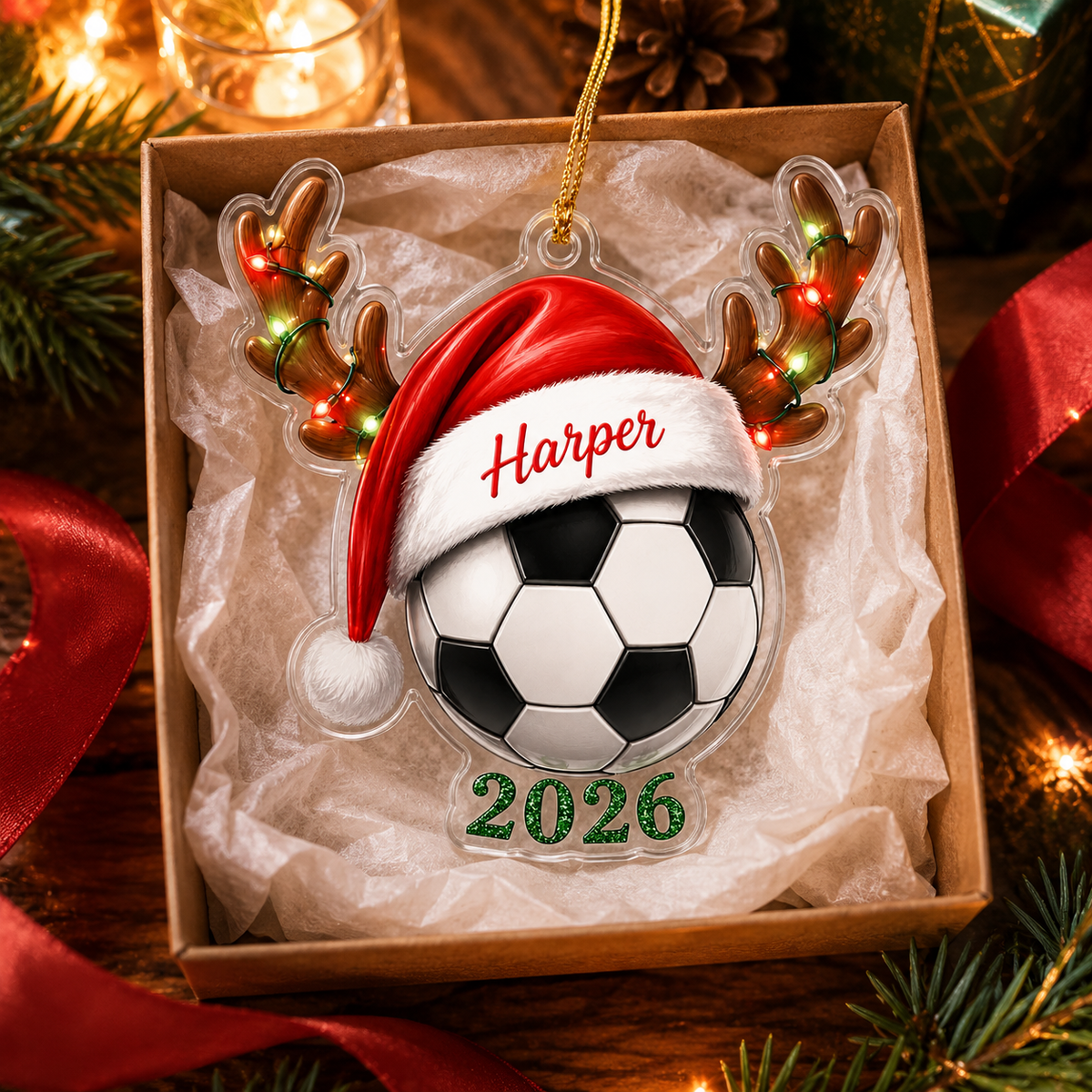 Christmas Sports 2026 Soccer Acrylic