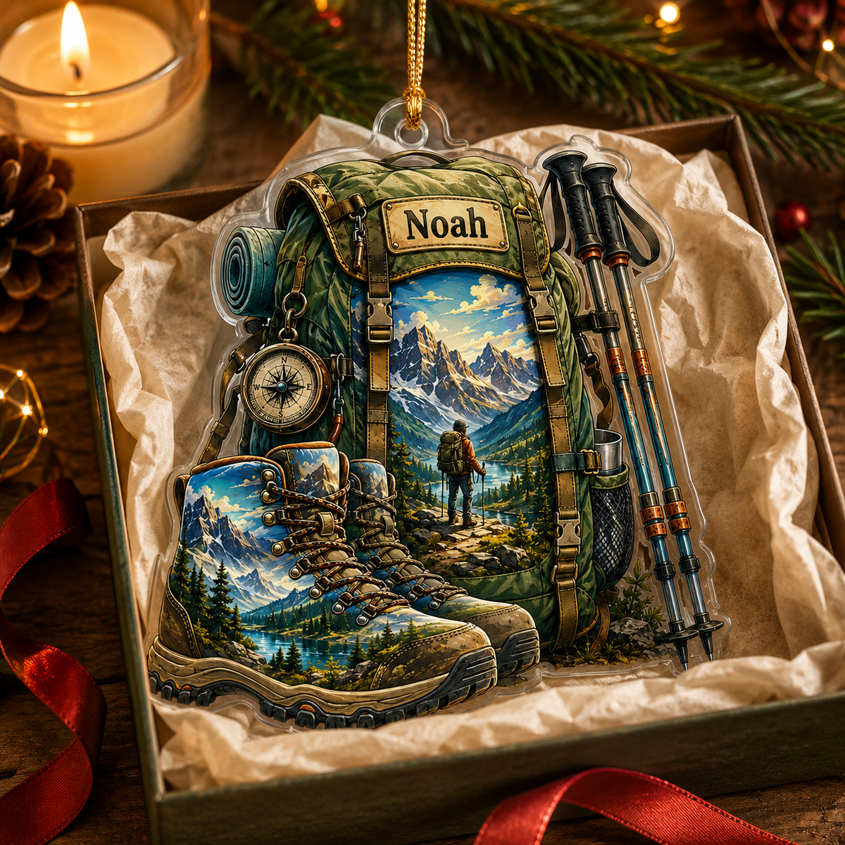 Custom Name Hiking And Trekking Acrylic Style 7