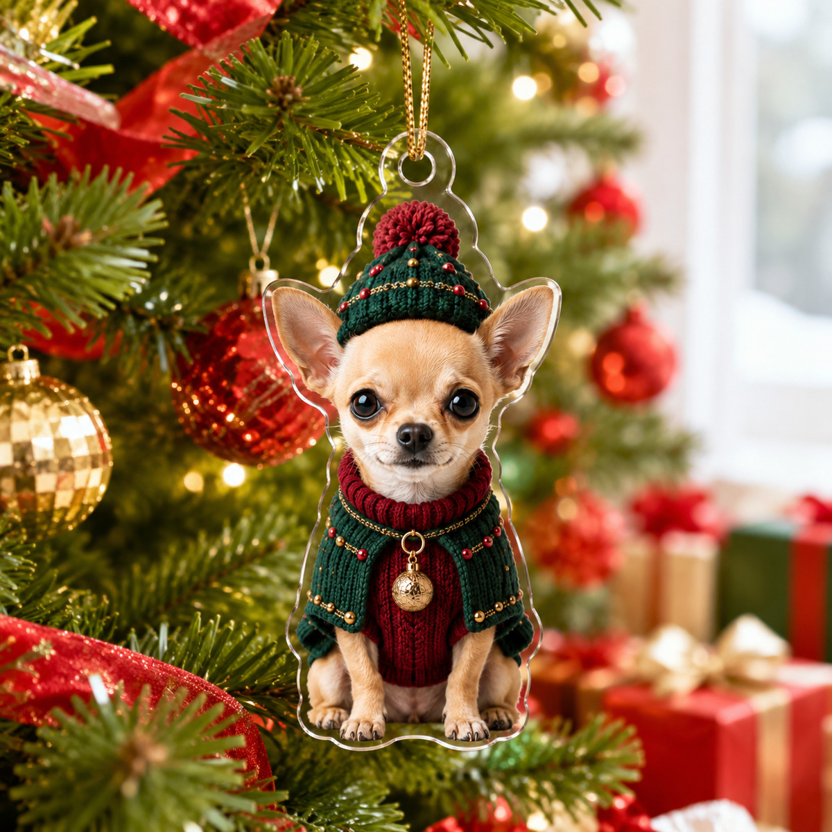 Dog Chrismast With Noel Sweater Chihuahua