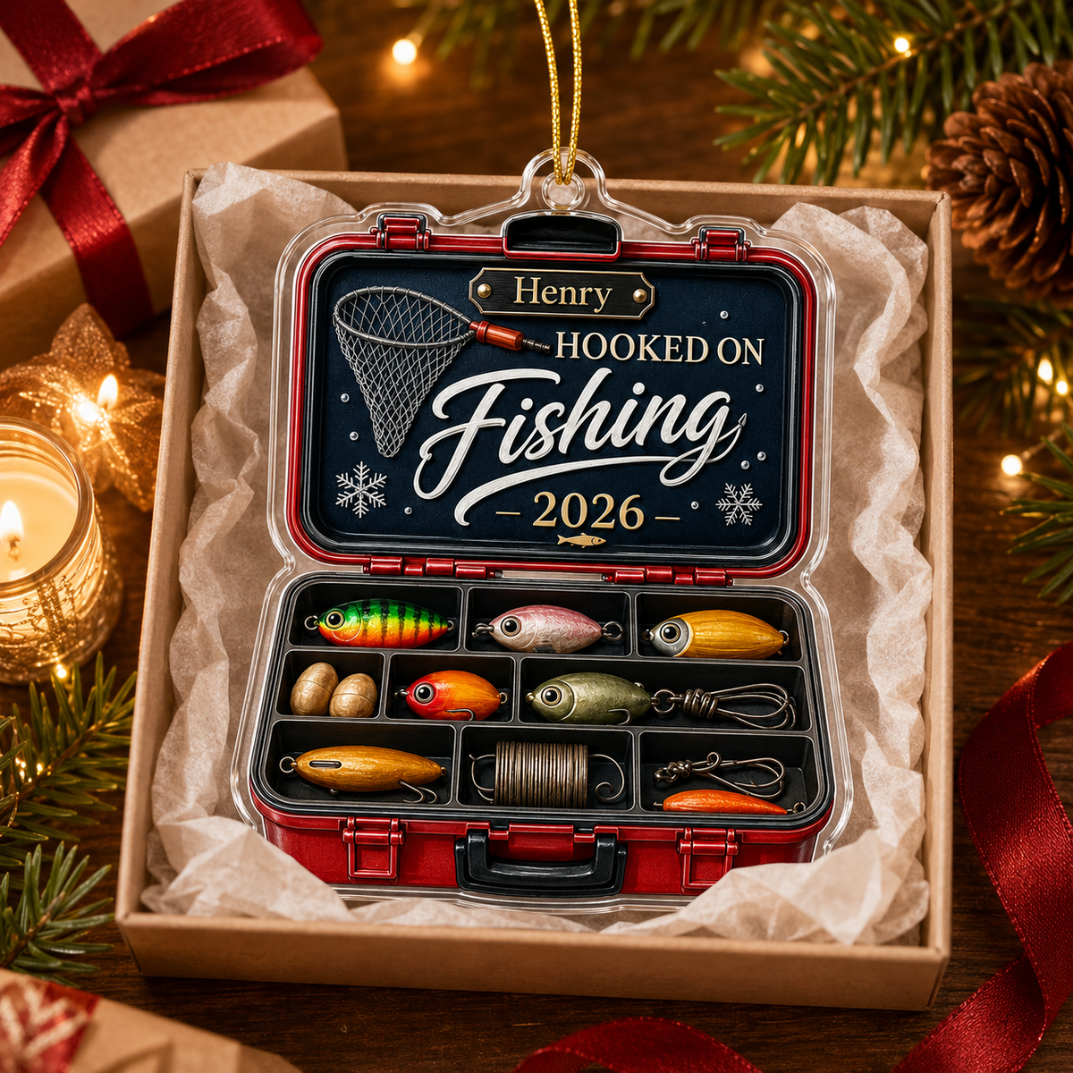 Personalized Fishing Tackle Box Acrylic