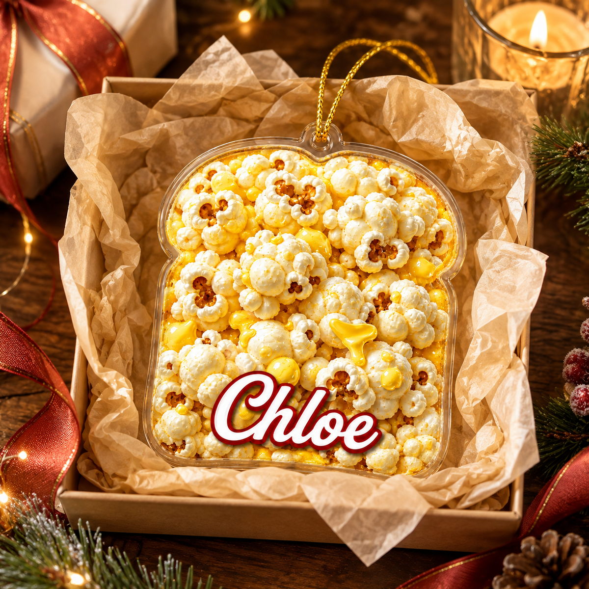 Breakfast Custom Name Buttered Popcorn Acrylic