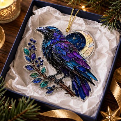 Bird With Flower Raven