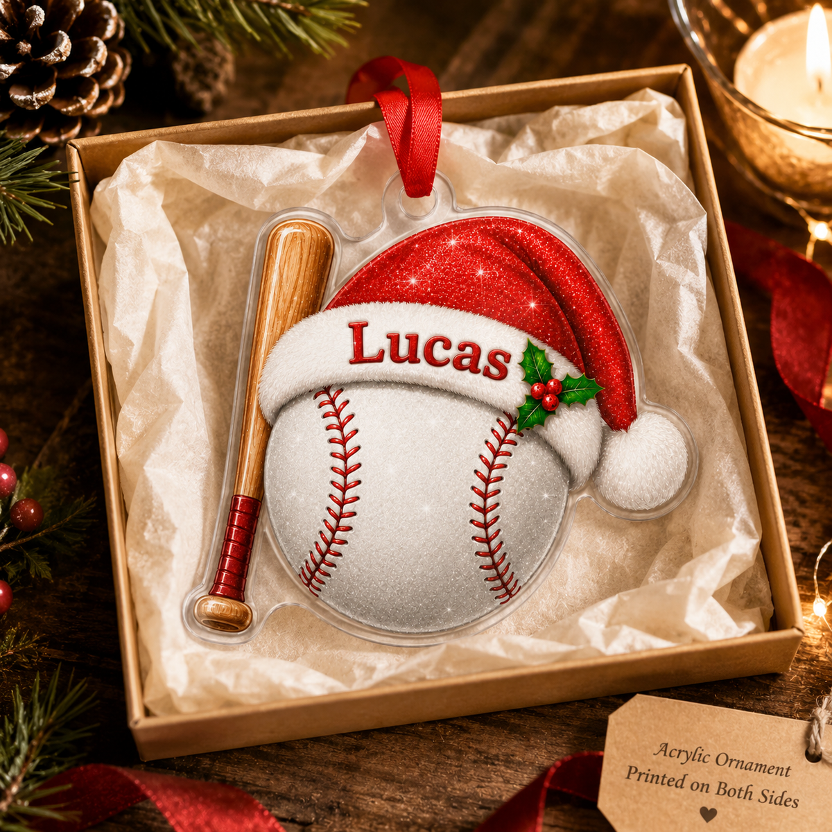 Sport Custome Name Acrylic Baseball