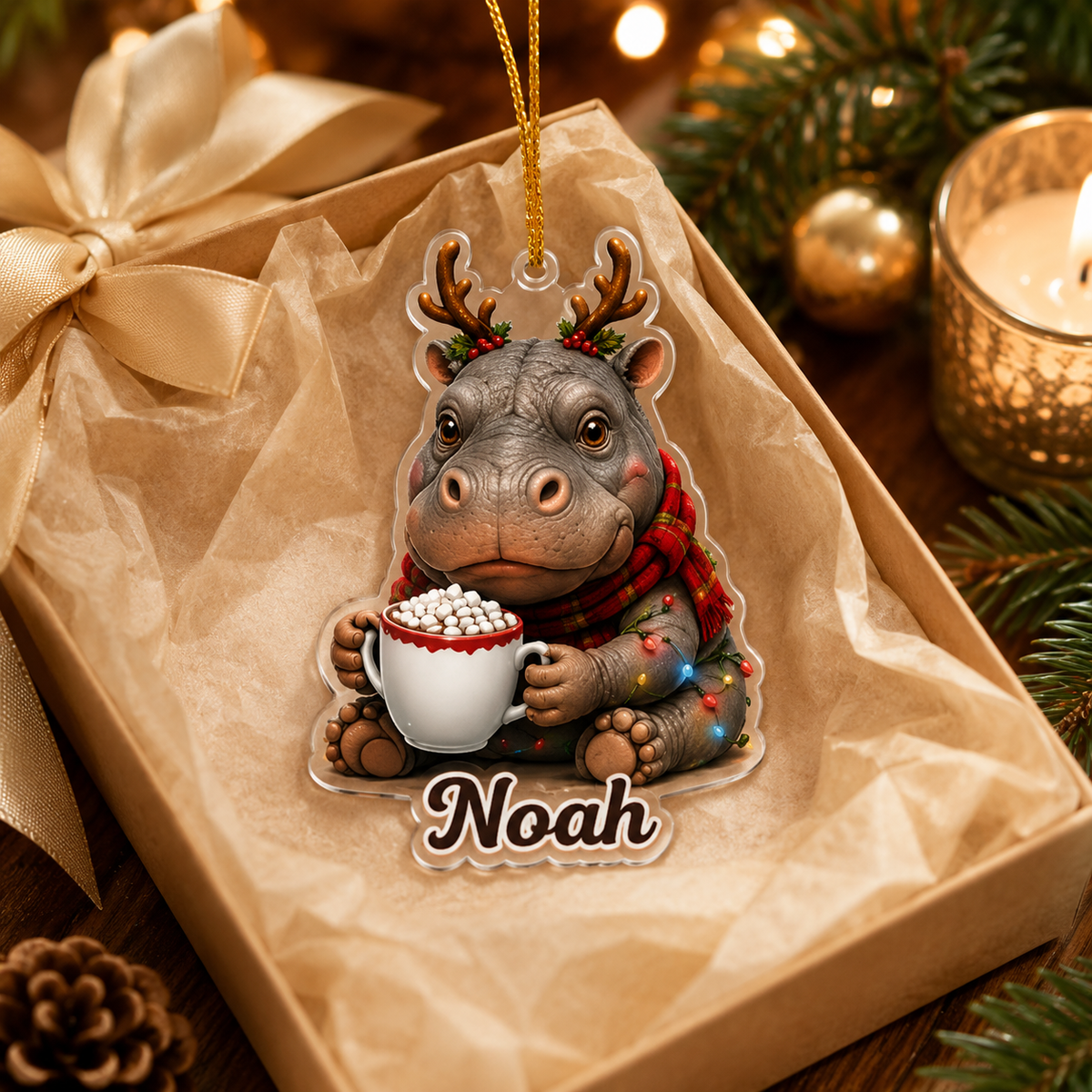 Christmas Animal Hippo