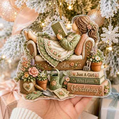 Personalized Just A Girl Hobby Gardening