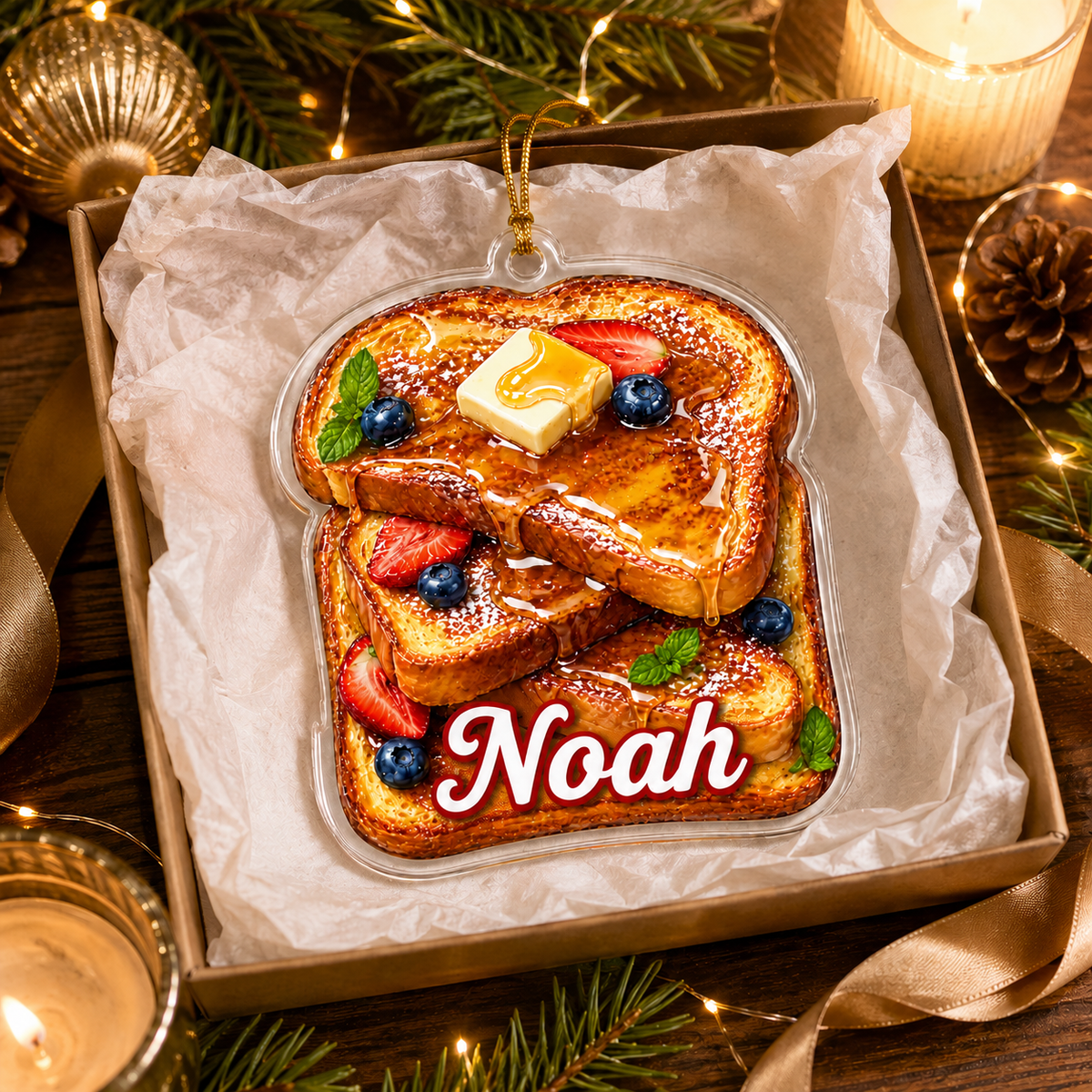 Breakfast Custom Name French Toast Acrylic