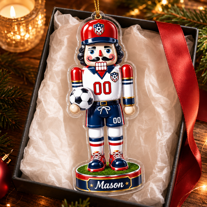 Sports Nutcracker Soccer Acrylic