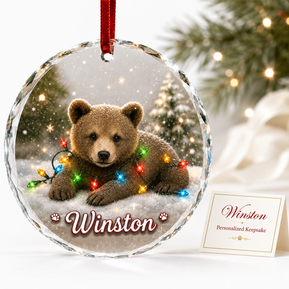 Glass Animal Led Light Bear