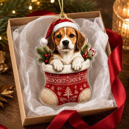 Dog Christmas Socks Beagle