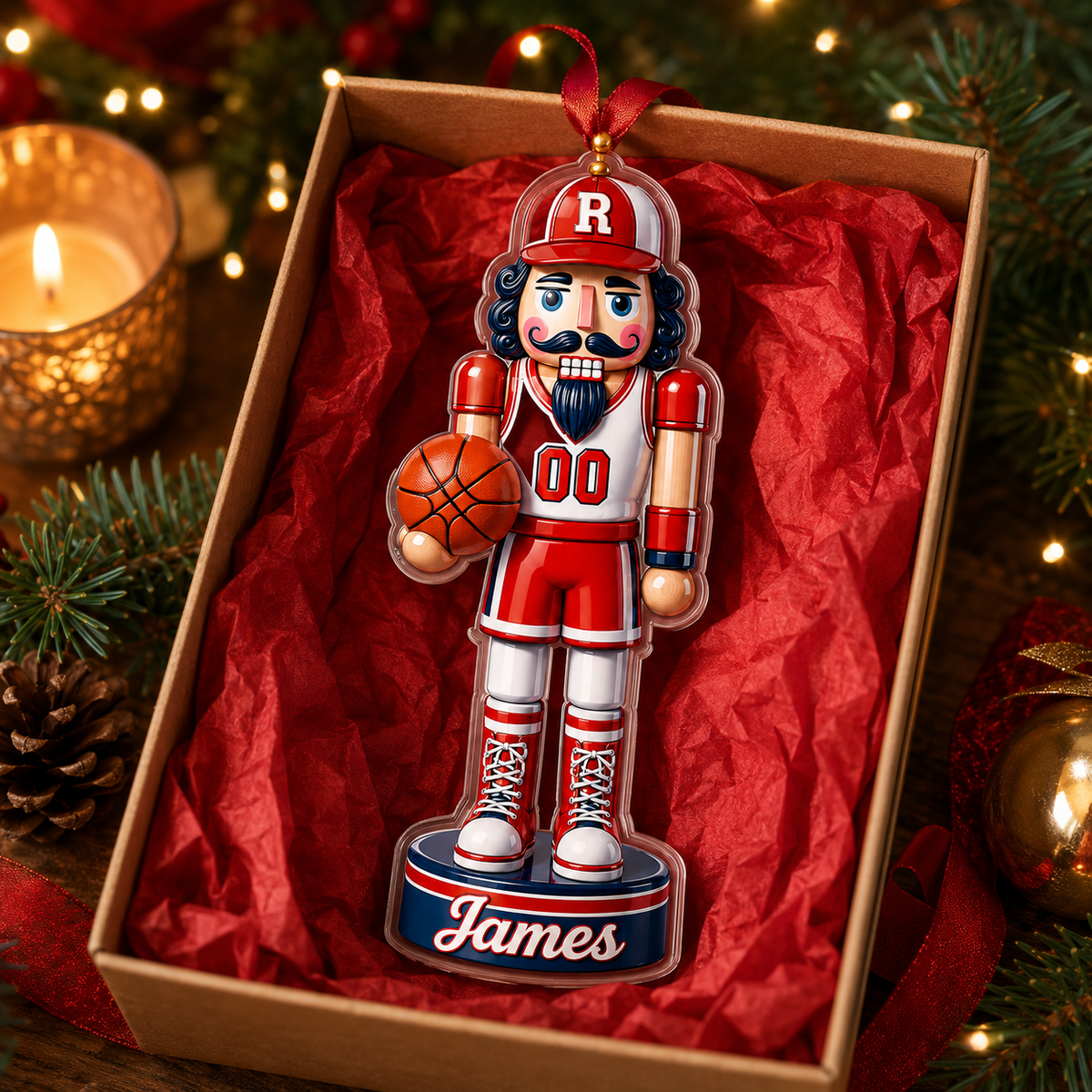 Sports Nutcracker Basketball Acrylic