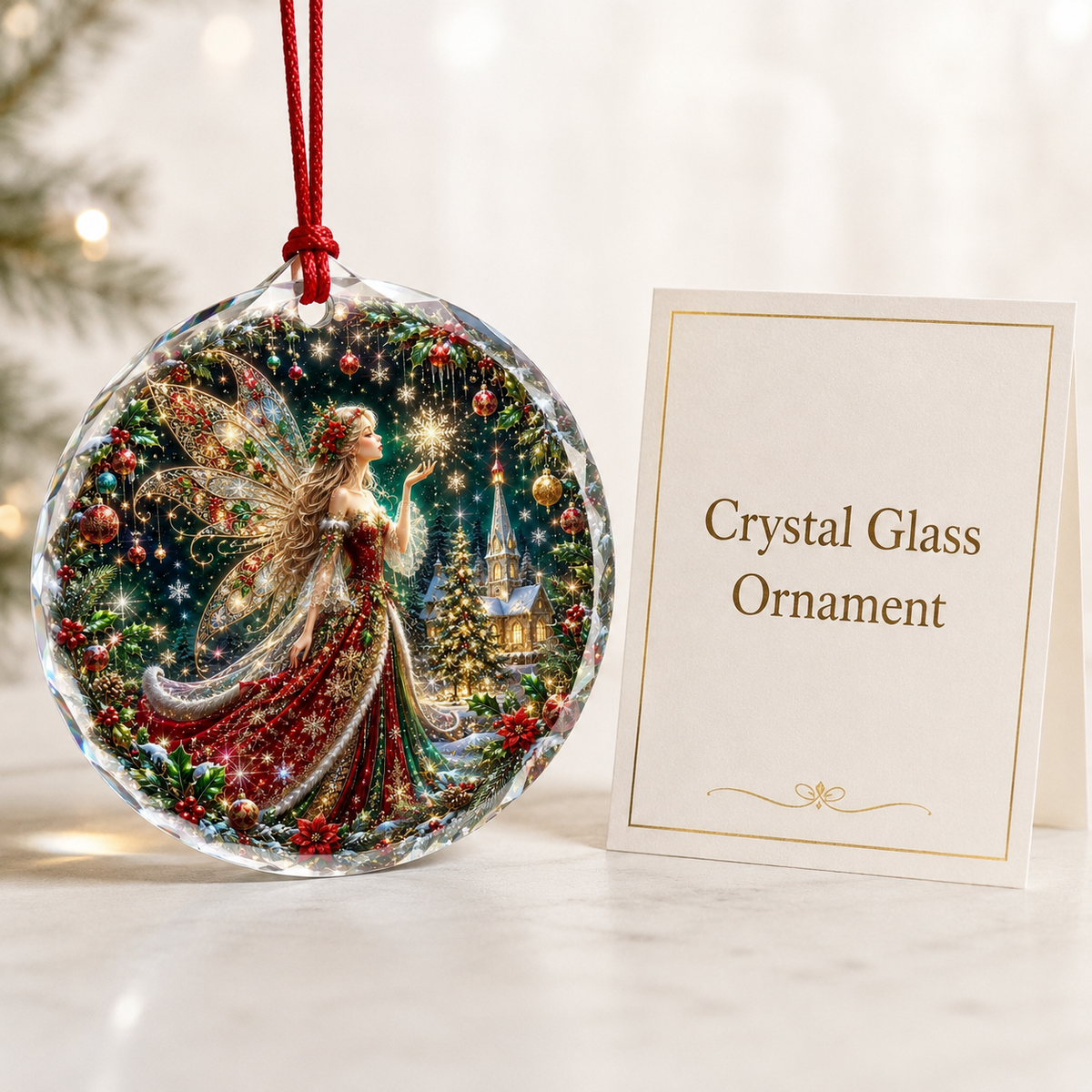 Fairy Glass Ornament Christmas Fairy