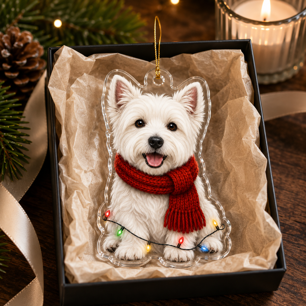 Dog Christmas Ledlight West Highland White Terrier
