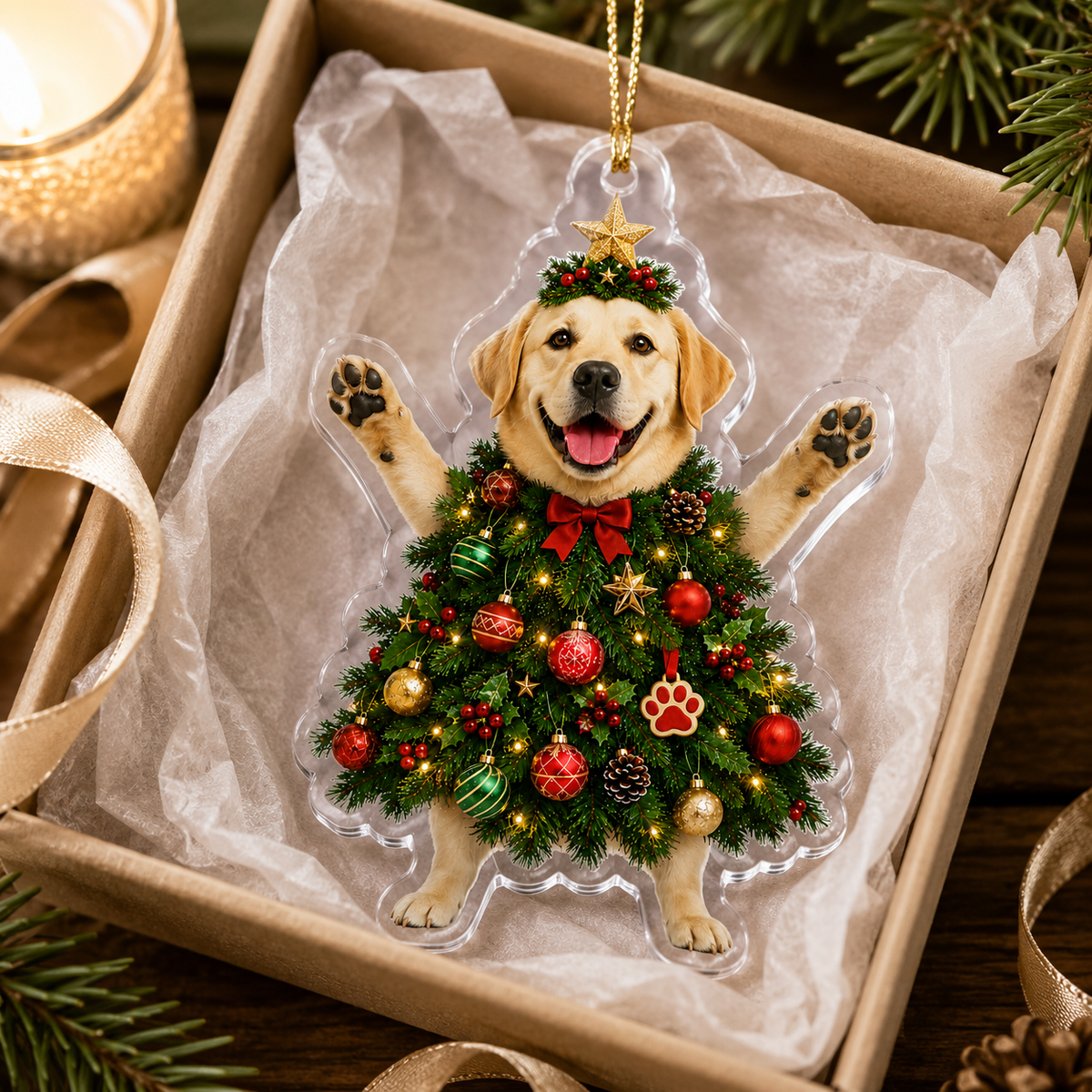 Dog Santa Tree Labrador Retriever