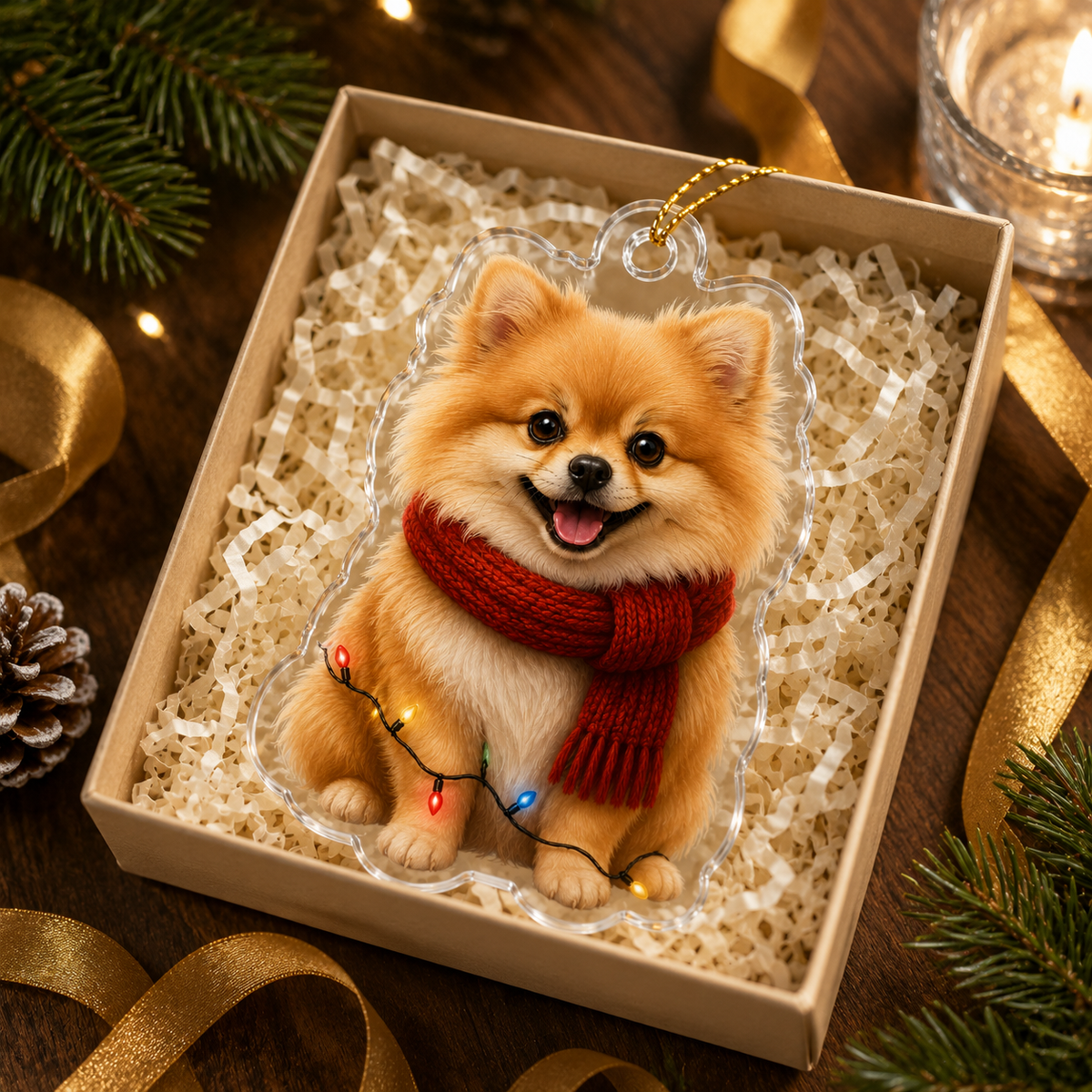 Dog Christmas Ledlight Pomeranian