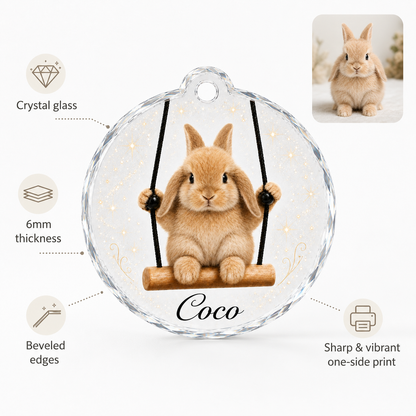 Animal Glass Ornament Rabbit