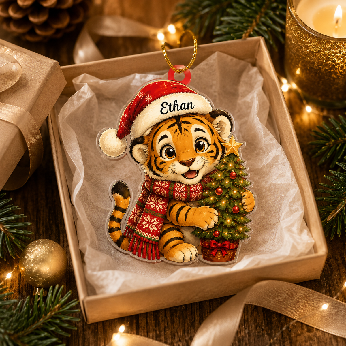 Animal Chrismas Tiger