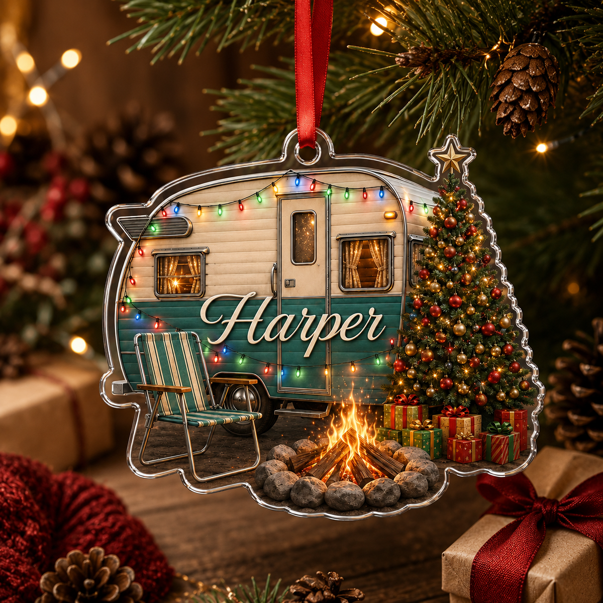 Camping Personalize Acrylic Mobile Vehicle