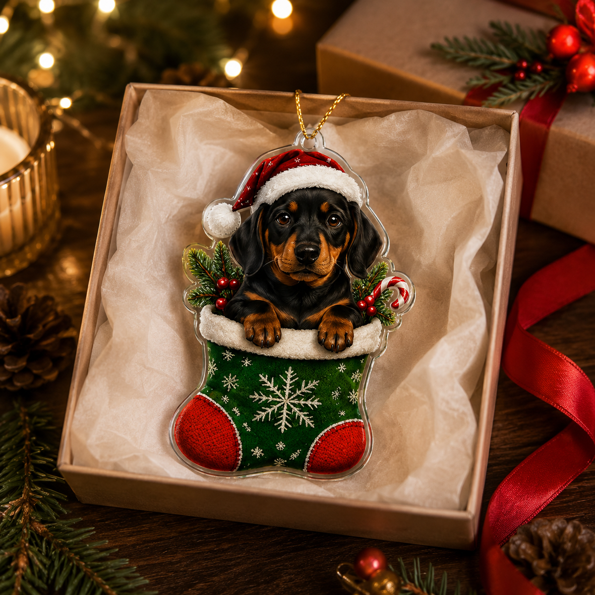 Dog Christmas Socks Rottweiler