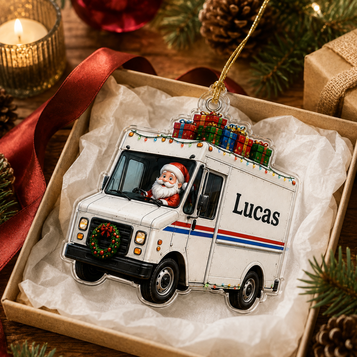Santa Vehicle Mail Truck