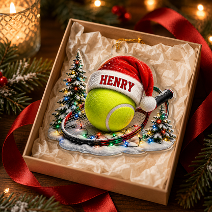 Custom Sports Christmas Acrylic - Tennis
